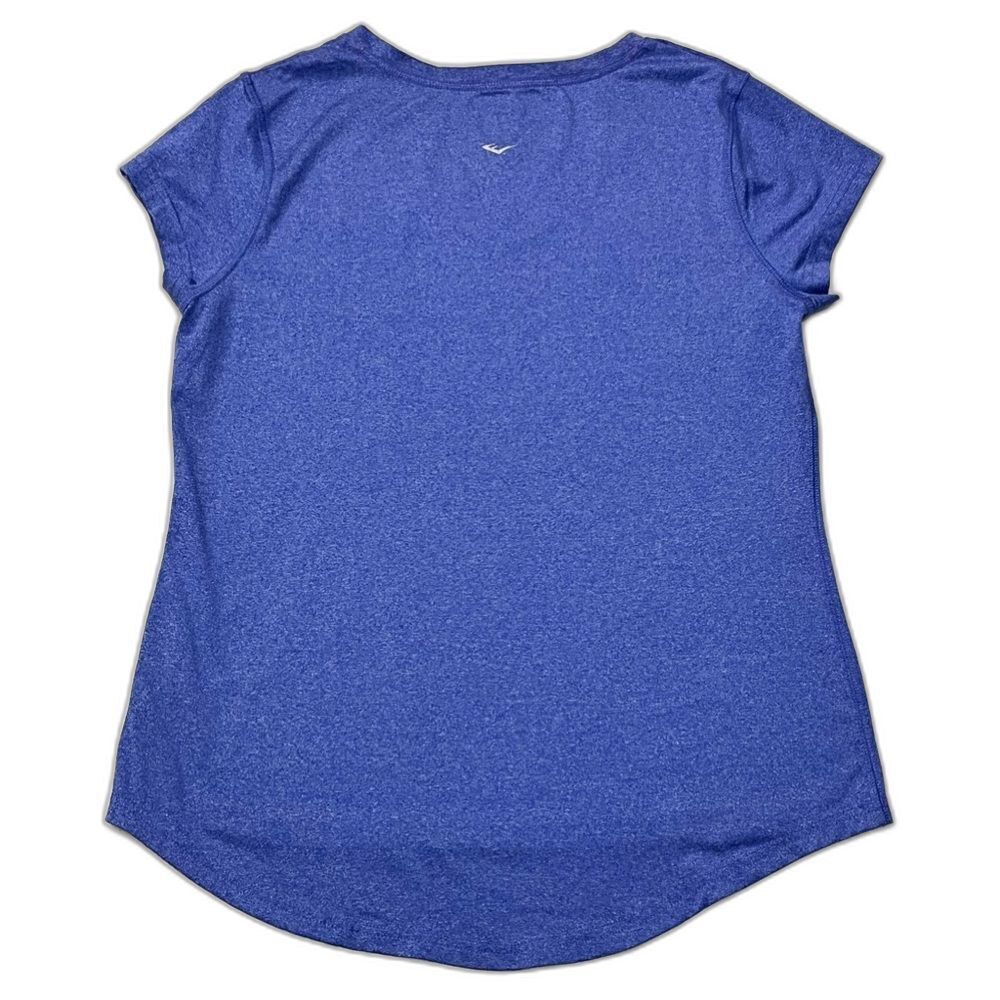 Everlast Blue Top V-Neck T-shirt Women's Polyester + Spandex Short Sleeve Tee - Picture 12 of 14